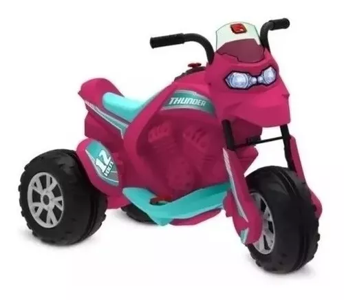 Mini Moto Elétrica Infantil Kawasaki Ninja Rosa