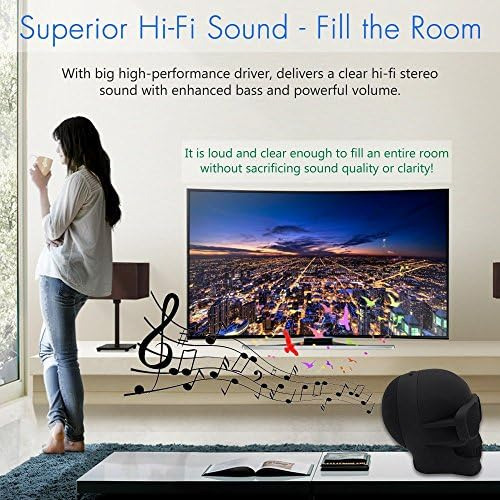 Altavoces Bluetooth Con Forma De Calavera, Altavoz Portátil