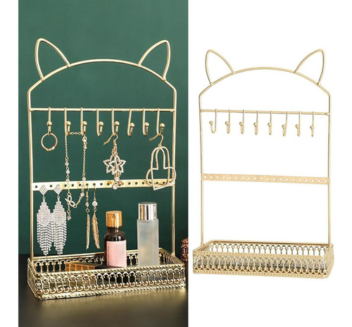 Imagen 4 de 7 de Organizador Colgante Mesa Porta Collares 3 Oro