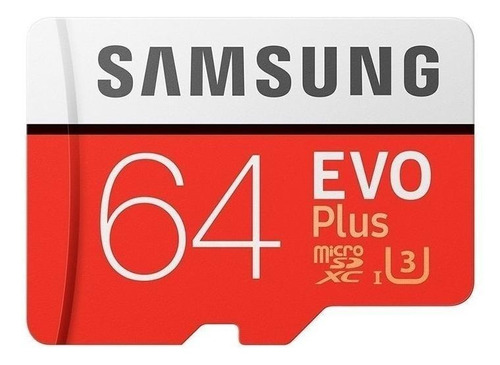 Tarjeta de memoria Samsung MB-MC64GA/AM  Evo Plus con adaptador SD 64GB