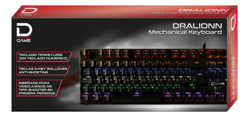 Teclado Gamer Mecánico Rgb Español Dralionn