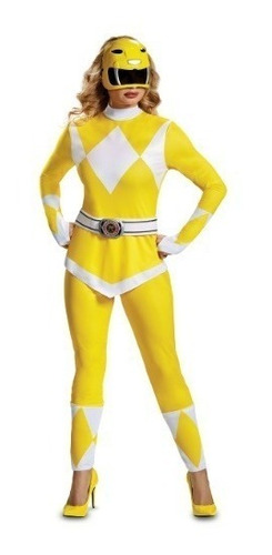 Disfraz De Power Ranger Rangers Amarillo Para Damas Mujer Envio Gratis 