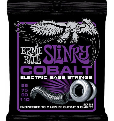 Ernie Ball 2731 Bajo 4 Cuerdas 55 / 110 Cobalt Power Slinky