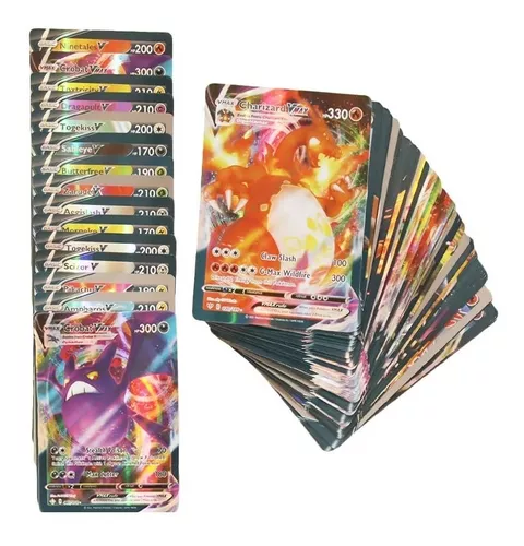 Kit 25 Cartas Pokemon Aliados Gx Mega Ex V Vmax