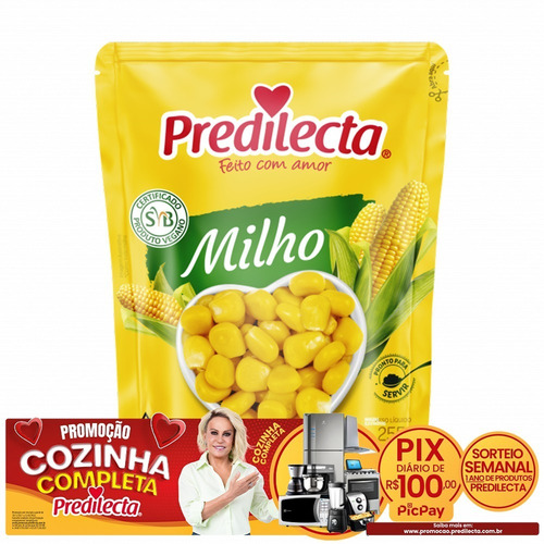 Imagem 2 de 3 de Milho Verde 170g Sachê Predilecta