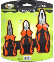 Comprar Kit Jogo Alicates De Corte Universal Bico Meia Cana Diagonal