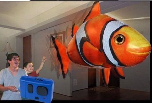 Imagen 2 de 8 de Tiburon Inflable A Control Remoto Juguete Flying Shark