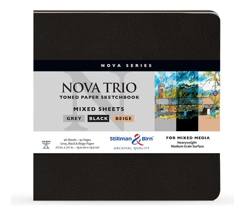 Stillman & Birn Nova Series Trio - Cuaderno De Bocetos (7.5