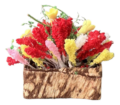 Mini Maceta Con Forma De Ramo De Flores Diminuto Para