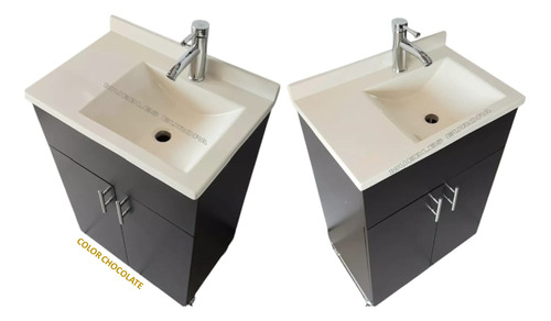 Bowl Lavabo Ovalin Mueble Gabinete Para Baño Moderno C Grifo