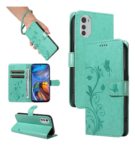 Funda Para Motorola Moto E32/e32s Con Correa De Mano Y