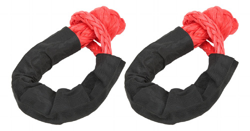 Red Red Towing Soft Shackle, 2 Peças, Recuperação, 35 Tonela