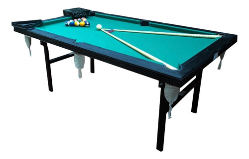 Pool Profesional Patas Plegables 240x120 Paño Verde