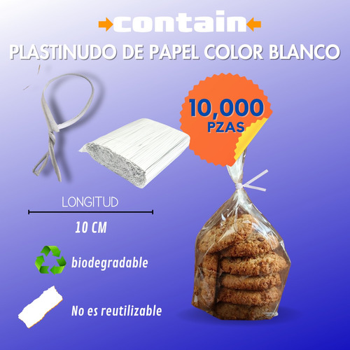 10mil Plastinudo, Twister, Alambre Forrado Papel Biodegradra