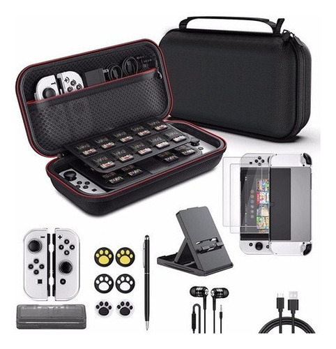 Funda De Kit De Accesorios For Nintendo Switch Oled 17 En 1