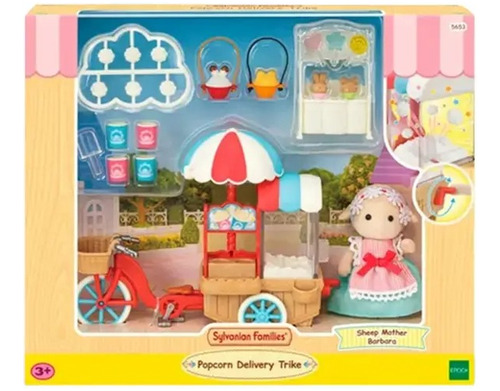 Figura Sylvanian Families Repartidor De Pop En Bici Febo