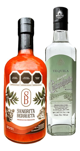 Duo Sangrita Berrueta 750 / Tequila Cascahuín Bco 750 Ml