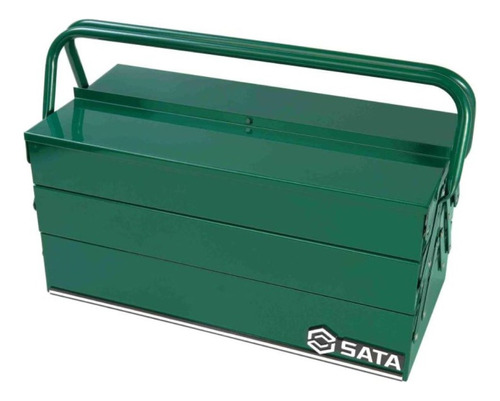 Caja Herramientas Sata Metalica 17  Tipo Acordeón Verde St95