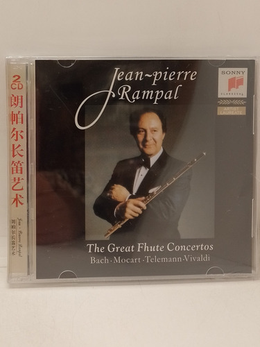 Jean Pierre Rampal The Great Fhute Concertos Cd Dobl Disqrg