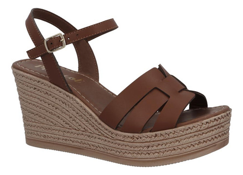 Zapato Casual Pv794742 Fresco Horma Comun Liso Tacon Ancho
