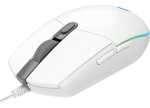 Mouse gamer de juego Logitech G Series Lightsync G203 blanco