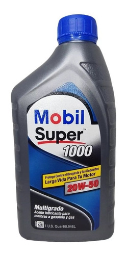 Aceite Mobil Super 1000 20w50 1quart Original Sellado