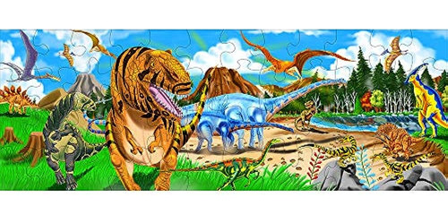 Melissa  Puzzle Doug Land Of Dinosaurs 48 Piezas 4 Pies De L