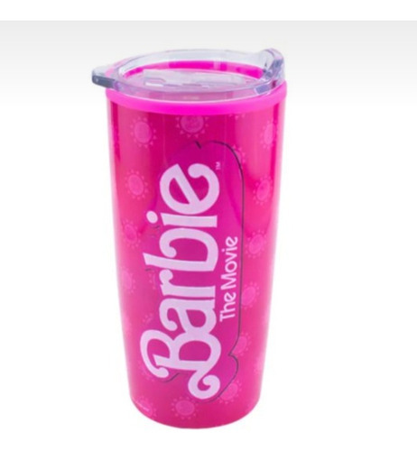 Termo Doble Pared Acero Inoxidable Barbie La Película 450 Ml Rosa Chicle