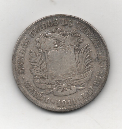 Moneda De 2 Bs De 1911