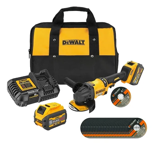 comprar Esmerilhadeira 60v Flexvolt Dcg418t2 Dewalt + 50 Discos
