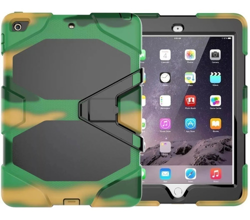 Funda Robot Uso Rudo Negra Para iPad 5ta Y 6th Generacion 