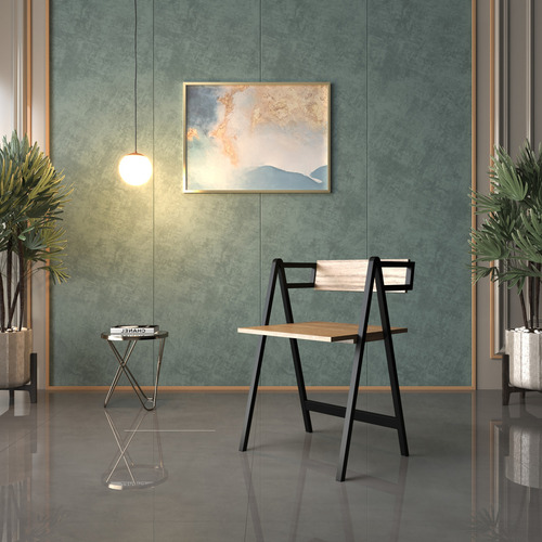 Kit 4 Cadeiras Estrutura Metálica Preta, Design Geométrico Moderno Estilo Escandinavo Industrial