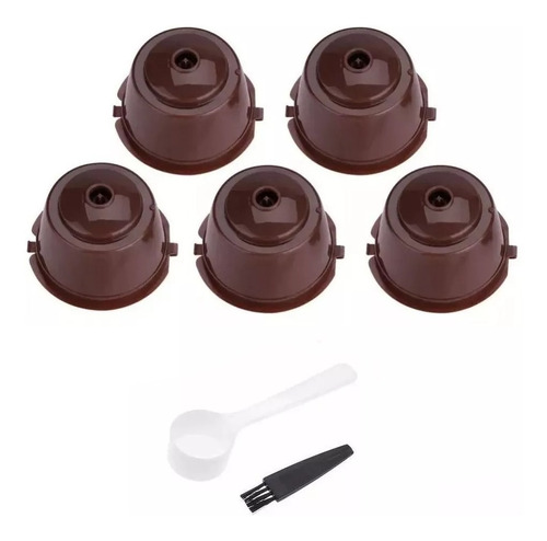 5 Capsulas Dolce Gusto Cafetera Reusables Rellenables Refill