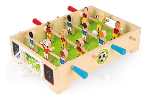Juego de acción - Janod - Minifutbolín de madera - Mapeado