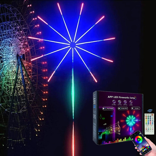 Imagen 2 de 10 de Los Fuegos Artificiales Elegantes Llevaron La Luz De Tira