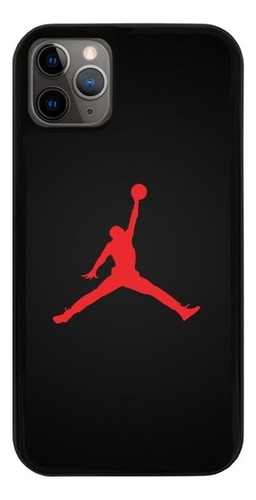Funda Uso Rudo Tpu Para iPhone Michael Jordan Rojo Negro