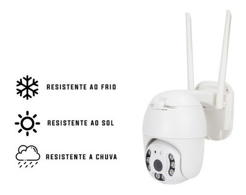 Imagen 2 de 9 de Cámara Domo Velocidad Ip Wifi Externa Icsee Ptz Full Hd 5 Mp