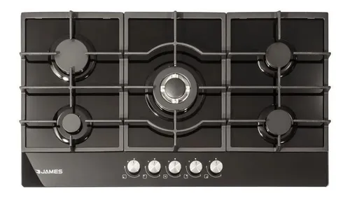 comprar Anafe James Empotrar 5h S\u002Fg Vidrio Negro 5 H Ag Vnt Albion