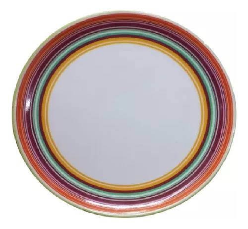Set 4 Platos Playo Melamina 18cm Filete Multicolor