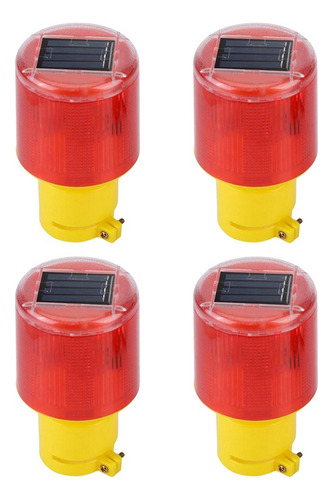 4 X Luces De Advertencia Redondas Precaución Solares, Luces