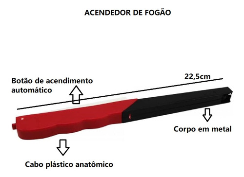 Clink Acendedor De Fogão Gás Isqueiro Prático