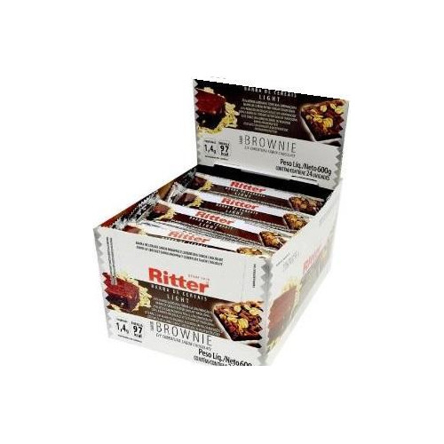 Barra De Cereal Brownie Preto Ritter Cx 96un (25g)