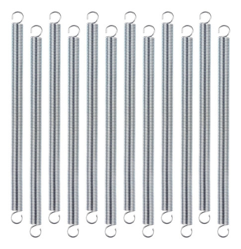 12 Muelles De Extensión, 3/8 X 6-1/2 Pulgadas, Resorte De 0.