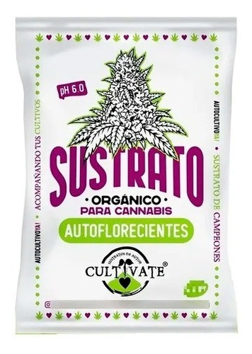 Sustrato Cultivate Autoflorecientes 80l Organico Shaka Grow