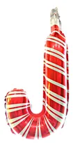 Comprar Globo Metalizado Bastón Caramelo Navidad 35cm