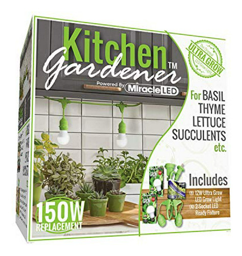 Focos Para Plantas - Miracle Led Kitchen Gardener 2-socket L