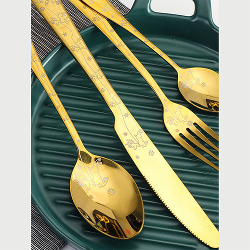 Cucharas De Vajilla, Vajilla Y Cubiertos Navideños, 4 Unidad