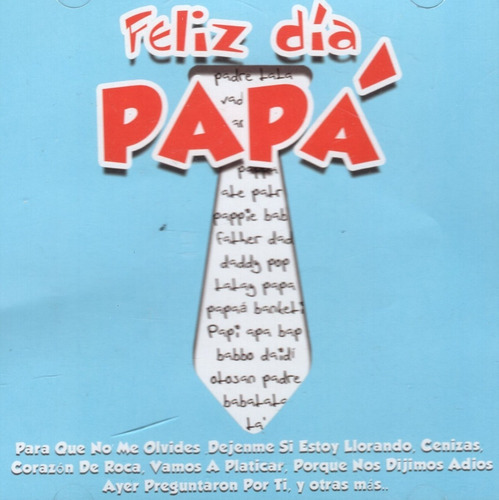 Feliz Dia Papa - Disco Cd Nuevo (15 Canciones)