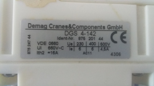 Interruptor De Elevación (rotary Limit Switch) Marca Demag