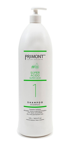 Shampoo Super Acido Primont Cabellos Teñidos 1800ml